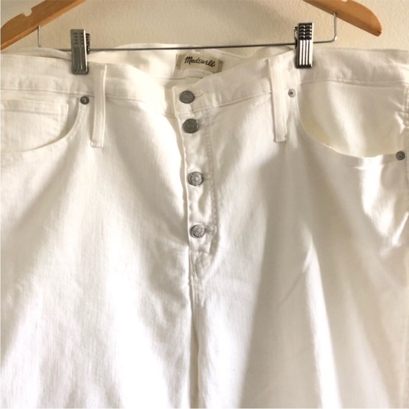 Madewell White 10” High Rise Skinny Jeans 36 - Picture 6 of 11
